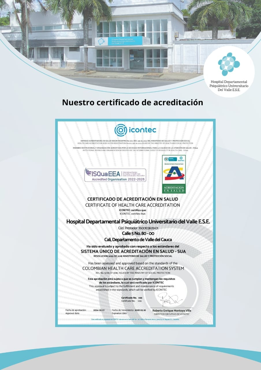Renovación del certificado de acreditación en salud